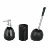 Bad-Accessoire-Set Polaris (3-teilig) - Keramik - Schwarz -Badaccessoires Verkäufe bad accessoires set polaris 3 teilig schwarz 830406