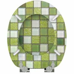 SANILO® WC-Sitz mit Absenkautomatik Mosaik Grün -Badaccessoires Verkäufe bca2656bba5349da914106a6d1e47401
