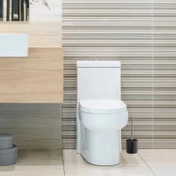 Relaxdays 10 x WC Garnitur Keramik schwarz - Schwarz - Silber - Tiefe: 125 cm -Badaccessoires Verkäufe bca6e3bbca1e489e8df870cd9c888b3f