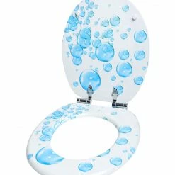 SANILO® WC-Sitz mit Absenkautomatik Wasserblasen -Badaccessoires Verkäufe be403103ce754183b381cd6ebacc4e00