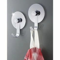 WENKO TurboFIX Haken, 2er Set -Badaccessoires Verkäufe bf0338dbc4b94474b64724c33a6dc8a2