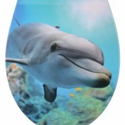 SANILO® WC-Sitz mit Absenkautomatik Flat Delphin