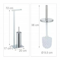 Relaxdays Verchromte WC Garnitur -Badaccessoires Verkäufe c112a7defc774db5b2c64c89a2c51f80