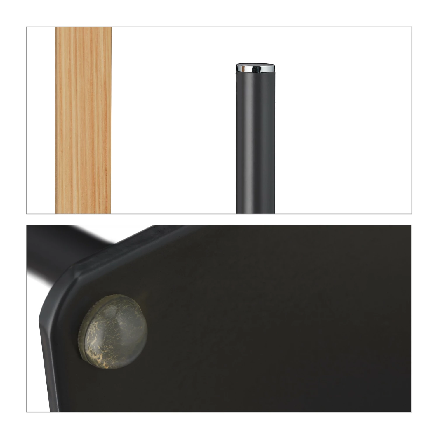 Relaxdays WC Garnitur aus Holz & Stahl 11 Relaxdays WC Garnitur aus Holz & Stahl – Bild 9