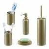 Relaxdays 5-tlg. Badezimmer Set gold -Badaccessoires Verkäufe c7f59a0333a6475a8e5232fa2fbbbecd