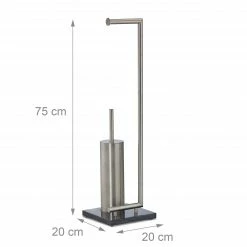 Relaxdays Freistehende WC Garnitur PIERRE -Badaccessoires Verkäufe cb292af2606444be99e51db3e9389611