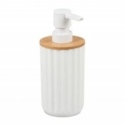 Relaxdays Seifenspender mit Bambus