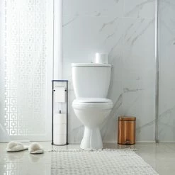 Relaxdays Toilettenpapierhalter mit Ablagefläche -Badaccessoires Verkäufe ce59ff26cb724c1db9f867a317cdedca