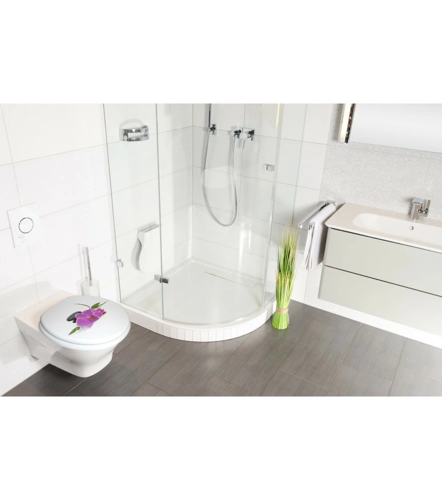 SANILO® WC-Sitz mit Absenkautomatik Orchidee 4 SANILO® WC-Sitz mit Absenkautomatik Orchidee – Bild 2