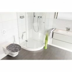 SANILO® WC-Sitz mit Absenkautomatik Marmor Grau 11 SANILO® WC-Sitz mit Absenkautomatik Marmor Grau -Badaccessoires Verkäufe d1c4d85c411c40ceb4b81c81bd7b98ae