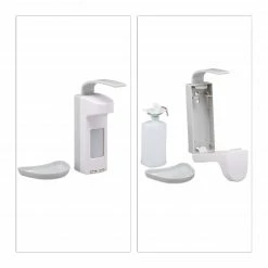 Relaxdays 2 x Desinfektionsspender mit Schale -Badaccessoires Verkäufe d54a8bc9a8c14744aaee92dad30a7ce6
