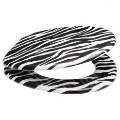 SANILO® WC-Sitz mit Absenkautomatik Zebra Look -Badaccessoires Verkäufe d5ee0f94a5534648903b911ef11ee145