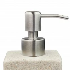 Relaxdays Seifenspender Steinoptik eckig - Cremeweiß - Silber 11 Relaxdays Seifenspender Steinoptik eckig - Cremeweiß - Silber -Badaccessoires Verkäufe d8872eecaa7e4f759f5dc1fa7aff2607