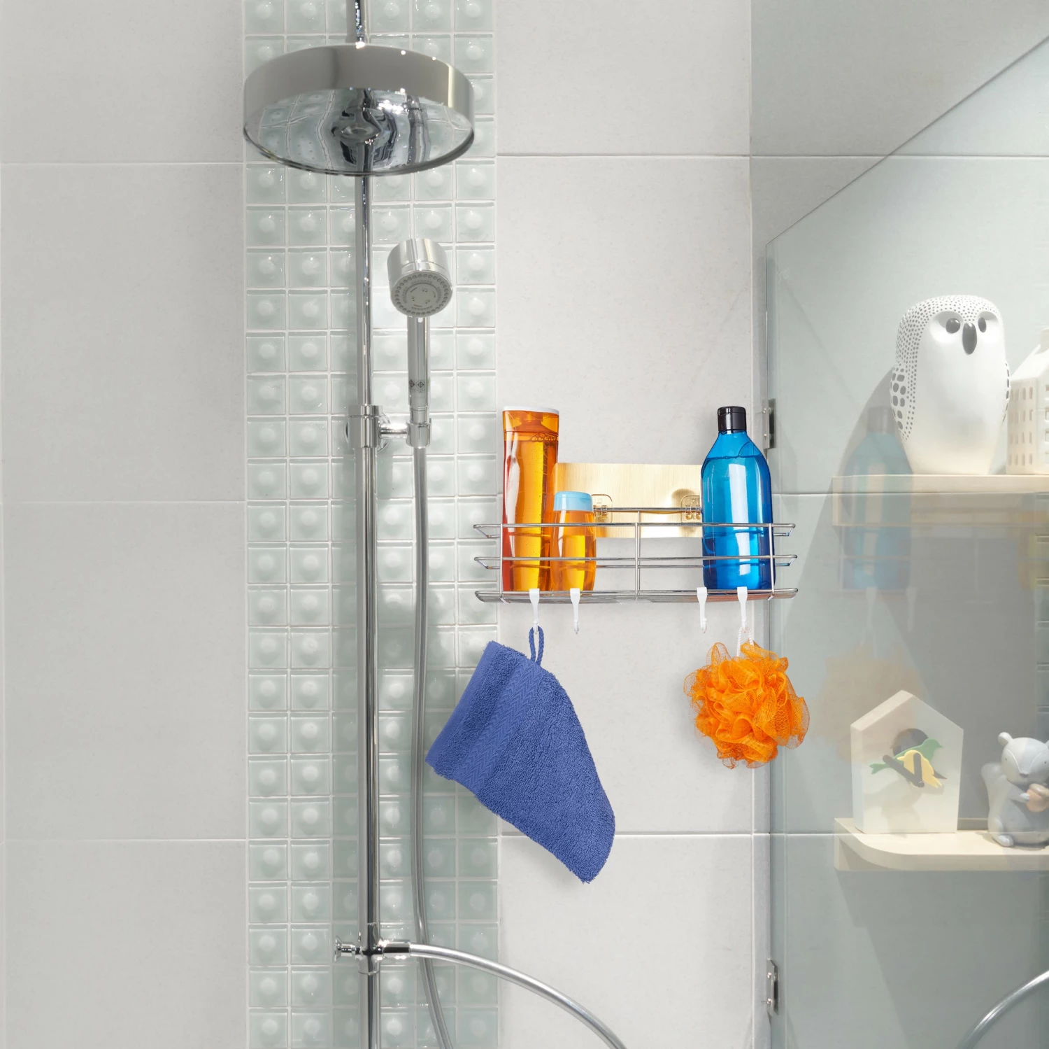 Relaxdays Duschablage ohne Bohren 4 Relaxdays Duschablage ohne Bohren – Bild 2