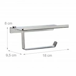 Relaxdays Toilettenpapierhalter mit Ablage -Badaccessoires Verkäufe dc774981833b4916a5551d01f875eab0