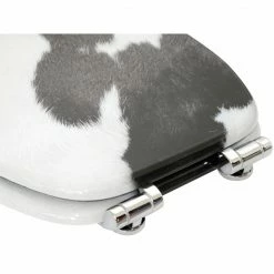 SANILO® WC-Sitz mit Absenkautomatik Kuhflecken -Badaccessoires Verkäufe de665fcfb79a4793acf0ad574de083f0