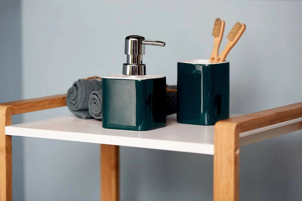 ELMO Flüssigseifenspender, grün, WENKO 4 ELMO Flüssigseifenspender, grün, WENKO – Bild 2