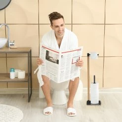 Relaxdays Stehender Toilettenpapierhalter -Badaccessoires Verkäufe e612cfa52b864bc39d723e8ad7421552