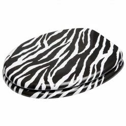 SANILO® WC-Sitz mit Absenkautomatik Zebra Look -Badaccessoires Verkäufe e72b83f055f547f6a9c5b222310b4a73