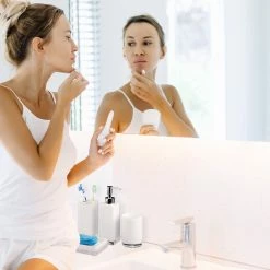 Relaxdays Badaccessoires Set 4-teilig - Weiß - Silber -Badaccessoires Verkäufe ecc0b018ff8845818c6a38ea4909eca6