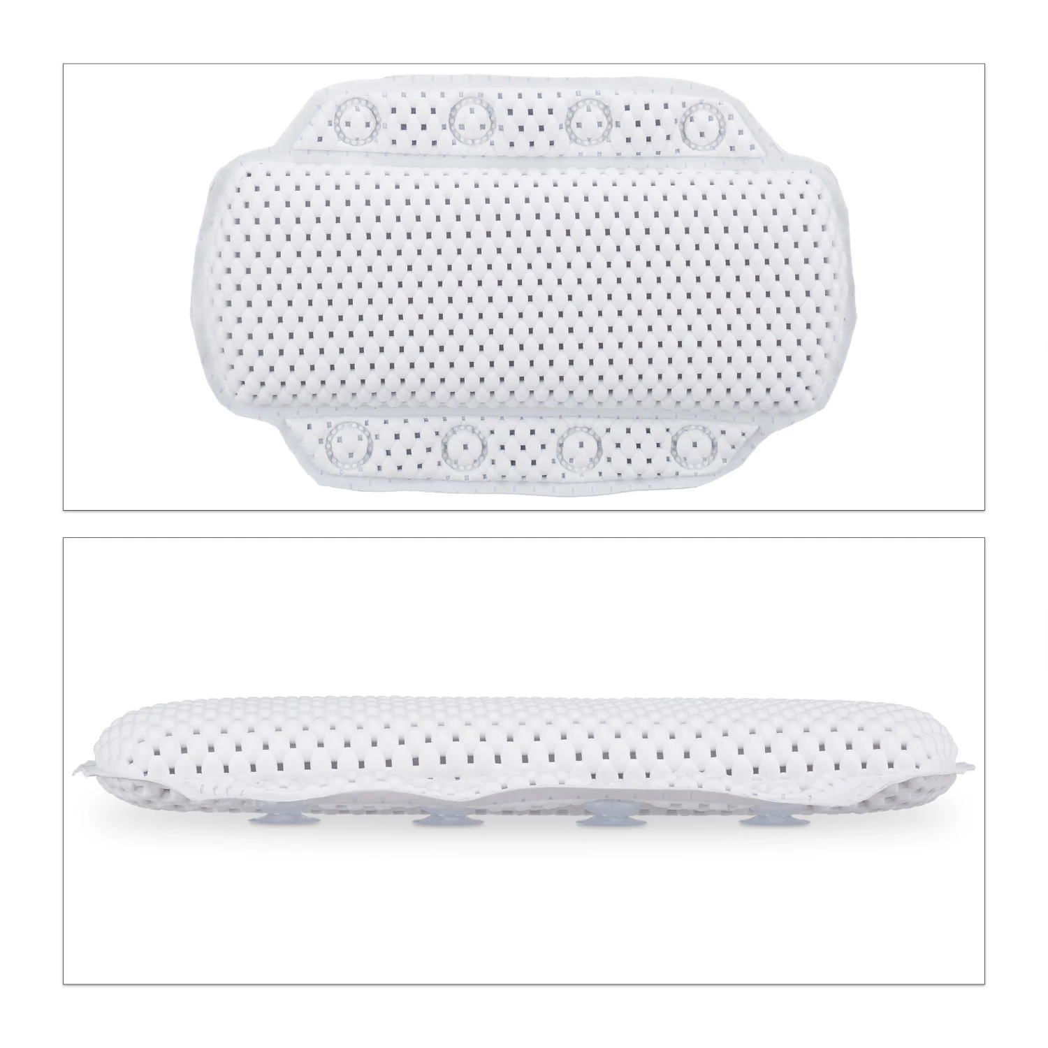 Relaxdays Badewannenkissen mit Saugnäpfen - Weiß 9 Relaxdays Badewannenkissen mit Saugnäpfen - Weiß – Bild 7