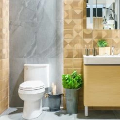 Relaxdays Goldenes Badezimmer Set 4-tlg. matt -Badaccessoires Verkäufe ef2537839bfb4150b5f05ec52a43957b