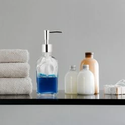 Relaxdays Seifenspender aus Glas 2er Set -Badaccessoires Verkäufe effd0962cbef4b6881932817ad2dbf1c