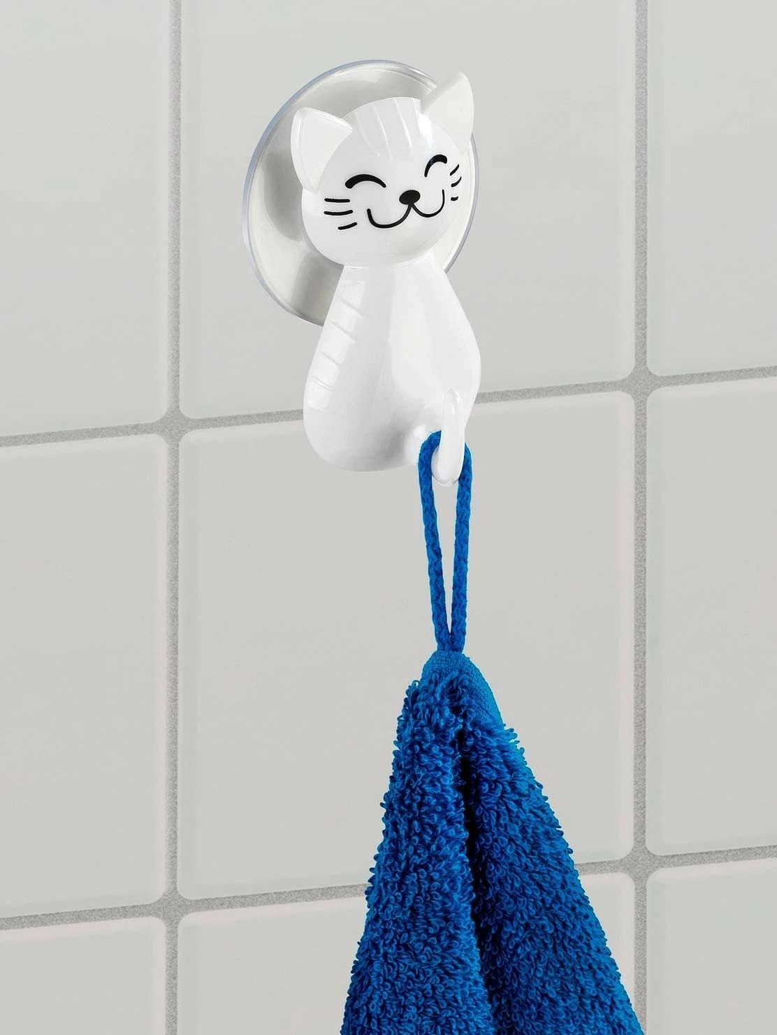 WENKO Haken mit Saugnäpfen CAT, 2 Stück, weiß 5 WENKO Haken mit Saugnäpfen CAT, 2 Stück, weiß – Bild 3