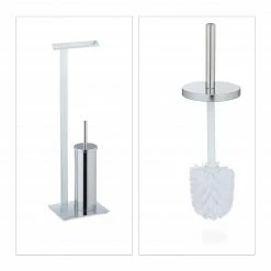 Relaxdays Verchromte WC Garnitur -Badaccessoires Verkäufe f910d2a6cb4e4a798ee0c4164fa3b522