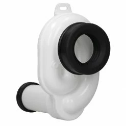ECD Germany Absaug Siphon für Urinal Pissoir 50 mm - 10 x 19 x 17 cm