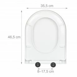 Relaxdays Toilettendeckel Absenkautomatik D-Form -Badaccessoires Verkäufe fecfd130486b4a3ebacc0deba81f02bc
