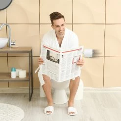 Relaxdays Toilettenpapierhalter Edelstahl silber -Badaccessoires Verkäufe ffbcaeba54824064bcb71e424e8760df