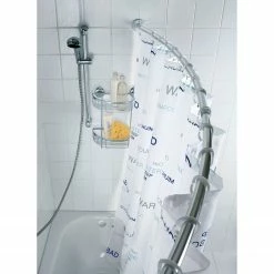 WENKO Teleskop-Badewannenstange - chrom