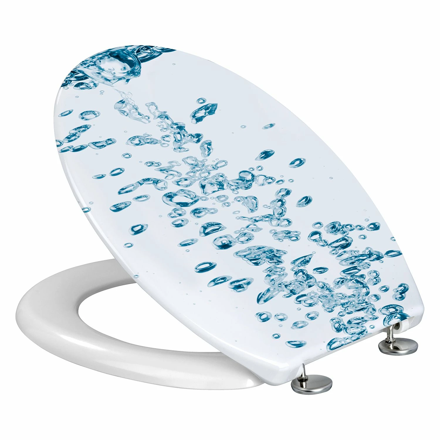 WENKO WC-Sitz Soda - Duroplast - Weiß / Blau 5 WENKO WC-Sitz Soda - Duroplast - Weiß / Blau – Bild 3