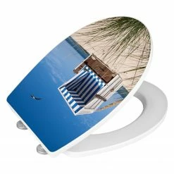 WENKO WC-Sitz Strandkorb - Mehrfarbig -Badaccessoires Verkäufe wc sitz strandkorb mehrfarbig 2955145