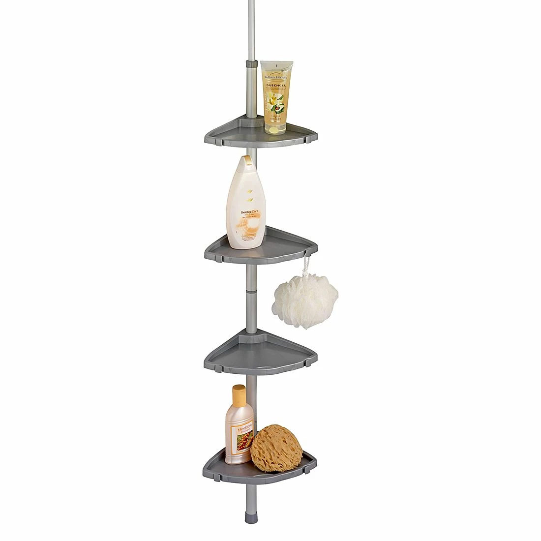 WENKO Teleskop Duschecke Compact - Silber 3 WENKO Teleskop Duschecke Compact - Silber